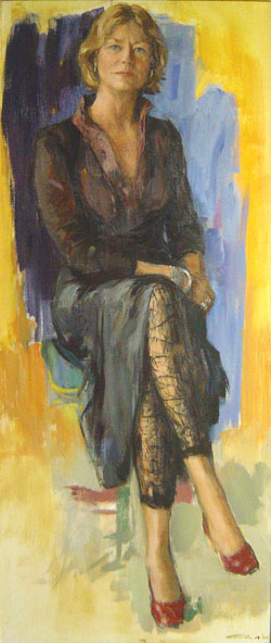 Portrait of Elisabeth Levelt painted by Carla Rodenberg